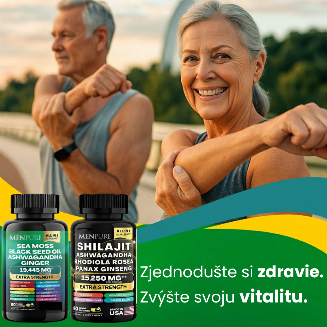 Menpure Balíček Kapsúl S Morským Machom A Šilajitom