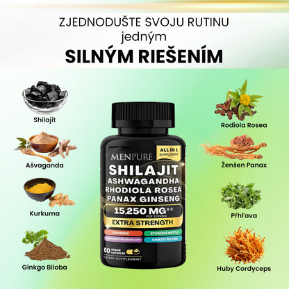 Menpure Balíček Kapsúl S Morským Machom A Šilajitom